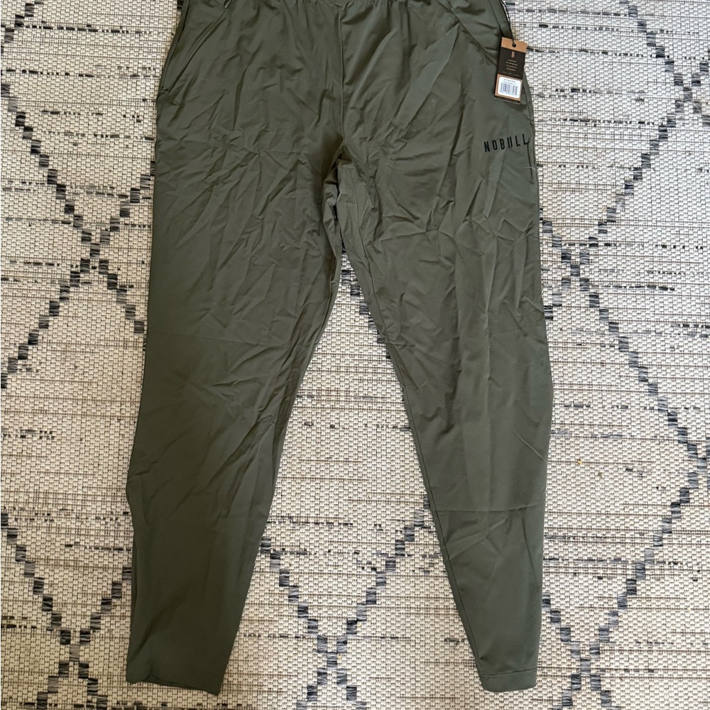 NOBULL Men's Large Army Green Track Pants